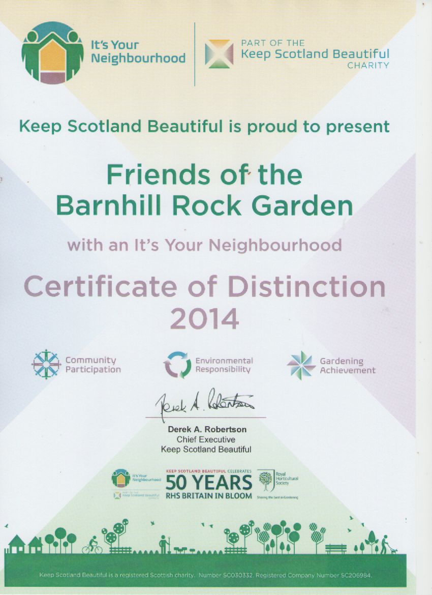 It's your neighbourhood certificate of distinction 2014