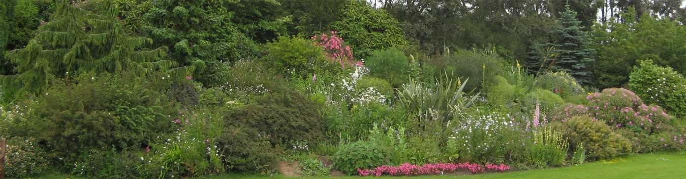 View of Barnhill Rock Garden in summer