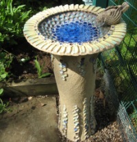 Bird bath gifted by the Friends