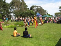 Visitors enjoy the Ihayami Dance