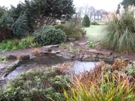 water feature in winter
